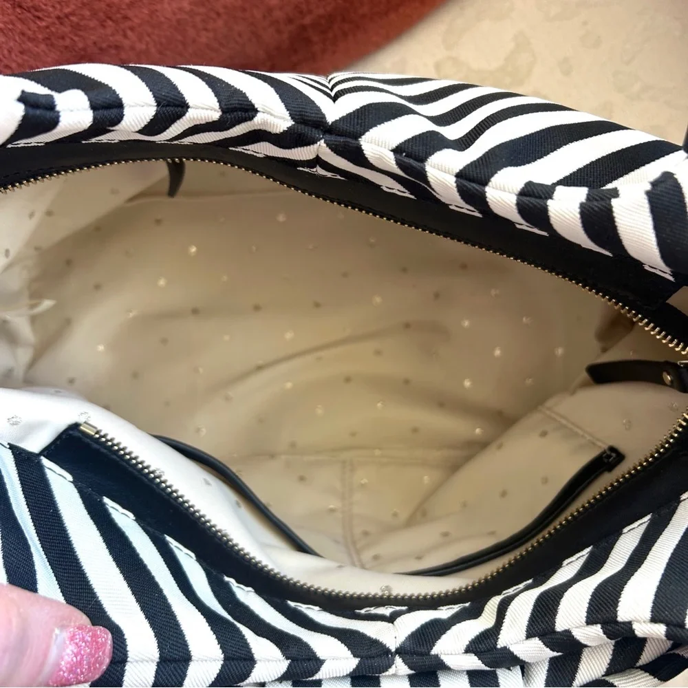 Kate Spade Sutton Black and White Satchel Bag